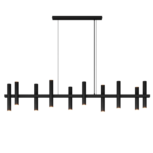 1302 - Stelvio hanglamp 190cm - 10 buizen - 14 lichts 