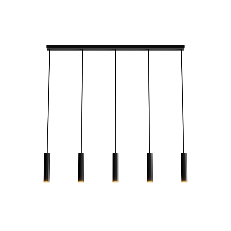 3150 - Salerno hanglamp recht 120cm - 5 lichts 