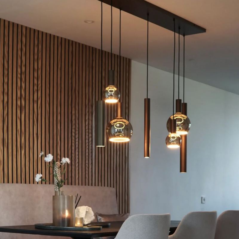 4300 - Riva hanglamp recht 145cm - 7 Lichts 