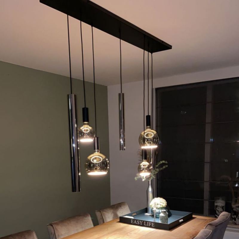 4300 - Riva hanglamp recht 145cm - 7 Lichts 