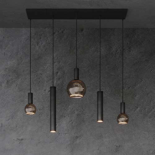 4302 - Riva hanglamp recht 100cm - 5 lichts 