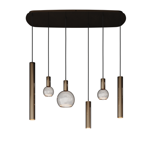 4316 - Riva hanglamp deens ovaal 120cm - 6 lichts 