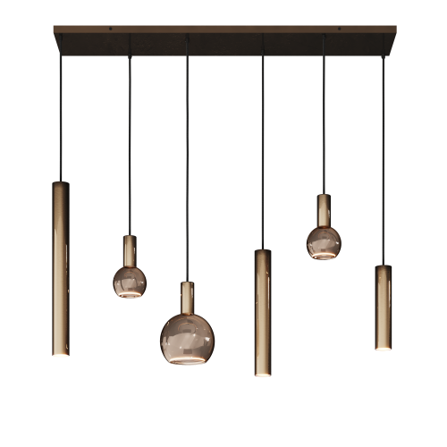 4370 - Riva hanglamp recht 120cm - 6 lichts 