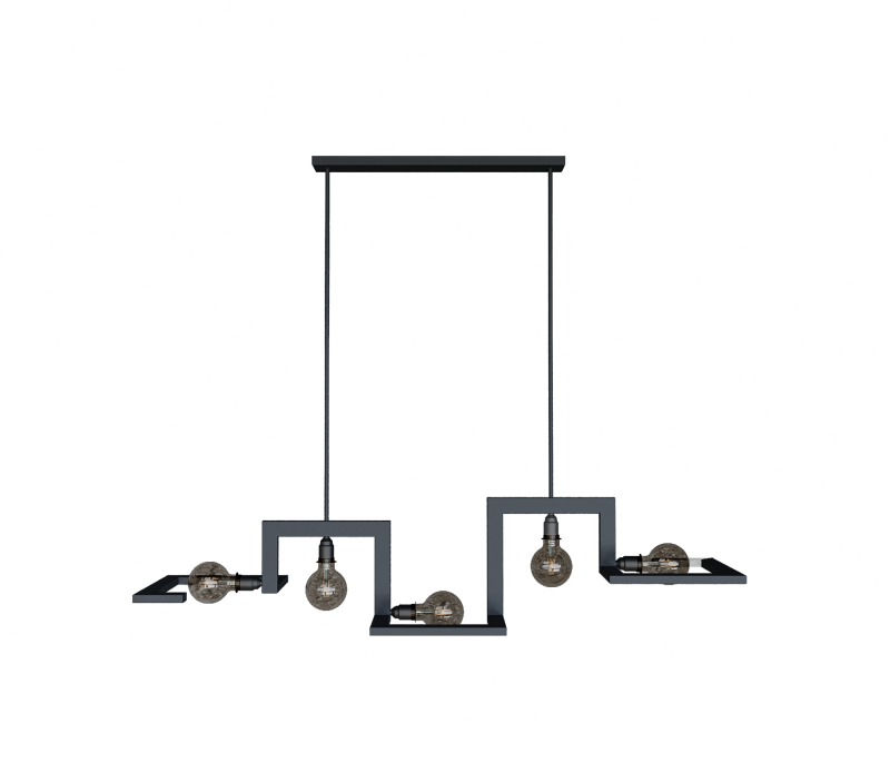 9510 - Tortona hanglamp 5 lichts 
