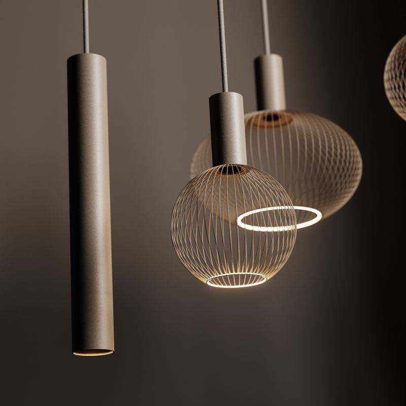 9100 - Como hanglamp plat ovaal 145cm - 8 lichts 