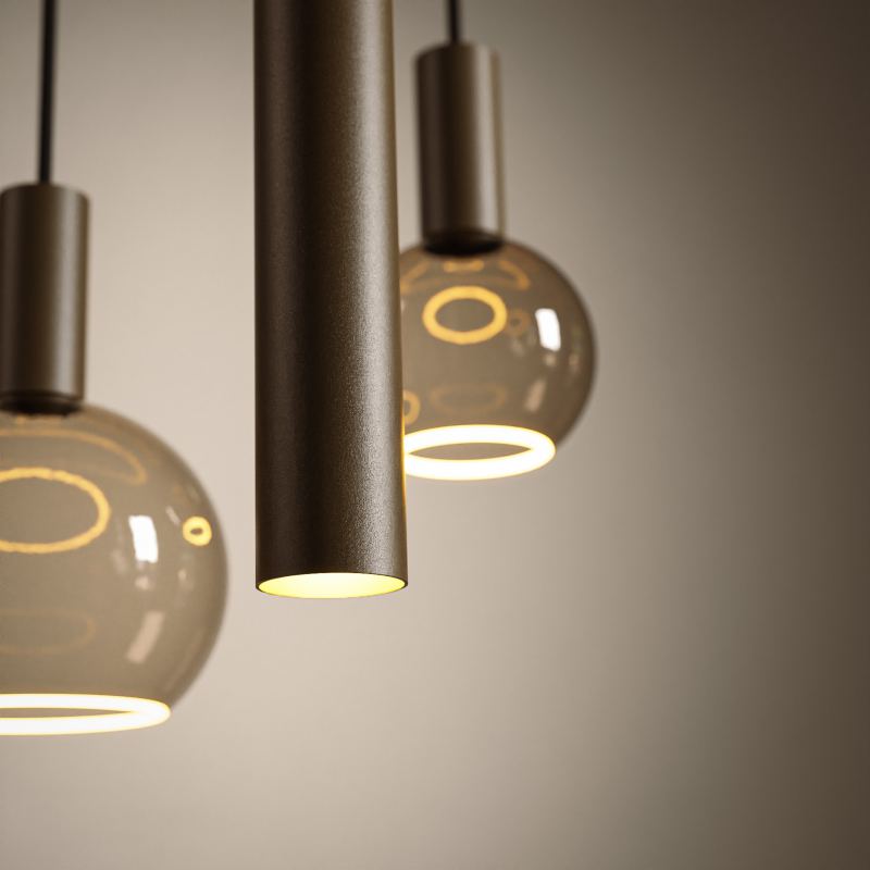 4310 - Riva hanglamp ovaal 140cm - 8 lichts 