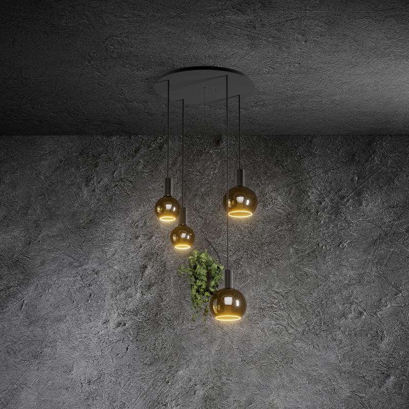 2815 - Bryggen plantenlamp rond 