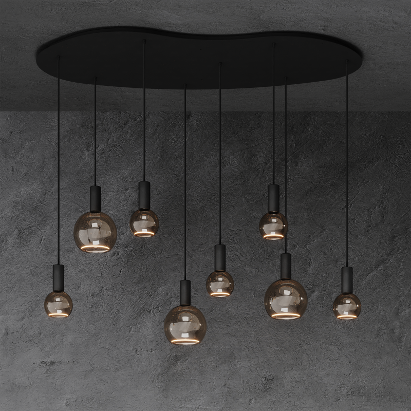 40080 - Segula 007 hanglamp organisch 140cm - 8 lichts 