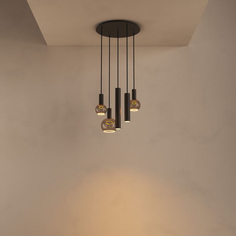 4330 - Riva hanglamp rond Ø50 cm - 5 lichts 