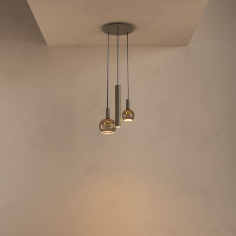 4350 - Riva hanglamp rond Ø35 cm - 3 lichts 