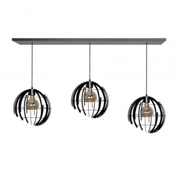 2405 - Terra hanglamp recht 170cm - 3 lichts