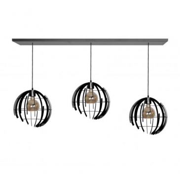 2405 - Terra hanglamp recht 170cm - 3 lichts 