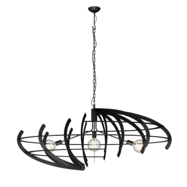 2408 - Terra hanglamp ovaal 150cm