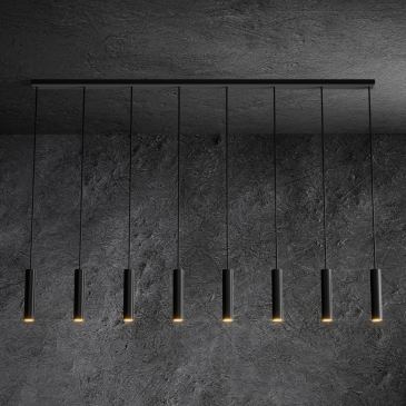 3151 - Salerno hanglamp recht 170cm - 8 lichts