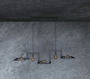 9510 - Tortona hanglamp 5 lichts 