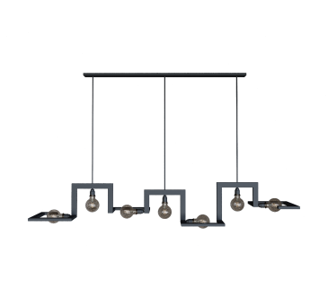 9525 - Tortona hanglamp 7 lichts