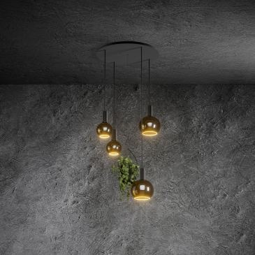 2815 - Bryggen plantenlamp rond 