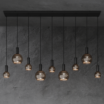 40074 - Segula 007 hanglamp recht 170cm - 9 lichts