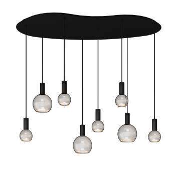 40080 - Segula 007 hanglamp organisch 140cm - 8 lichts 