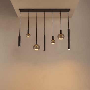 4300 - Riva hanglamp recht 145cm - 7 Lichts