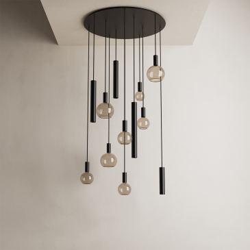 4345 - Riva hanglamp rond Ø95 cm - 12 lichts