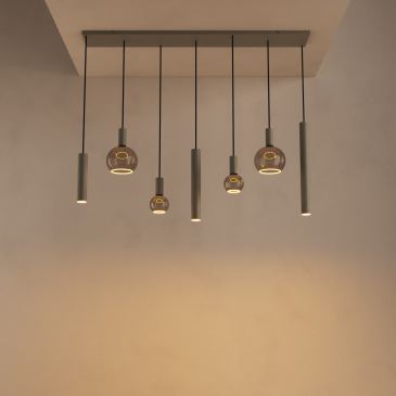 4380 - Riva hanglamp recht 145cm - 7 Lichts