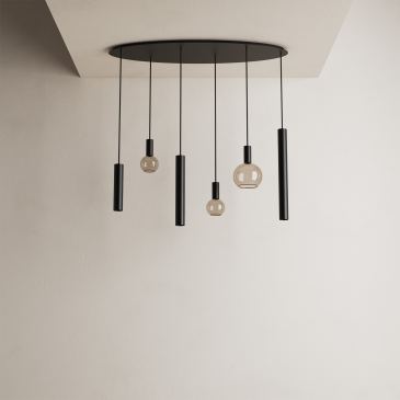 4395 - Riva hanglamp ovaal 120cm - 6 lichts 