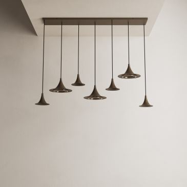 6730 - Arezzo hanglamp recht 145cm - 7 lichts
