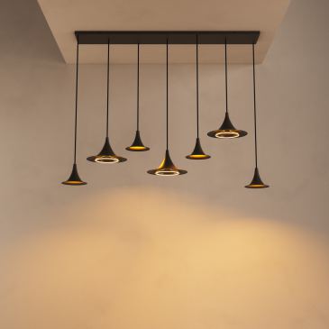 6730 - Arezzo hanglamp recht 145cm - 7 lichts